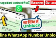 WhatsApp Number Unblock How To Unblock WhatsApp Number